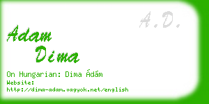 adam dima business card